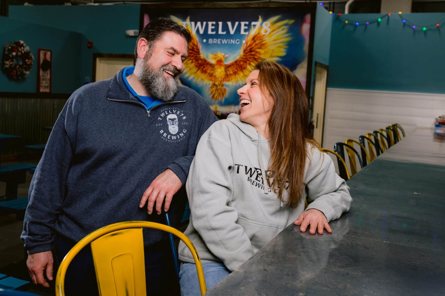 Twelve78 Brewing, Phoenixville, owners Steve and Kara Rogacki, Small Business Series by Allebach Photography