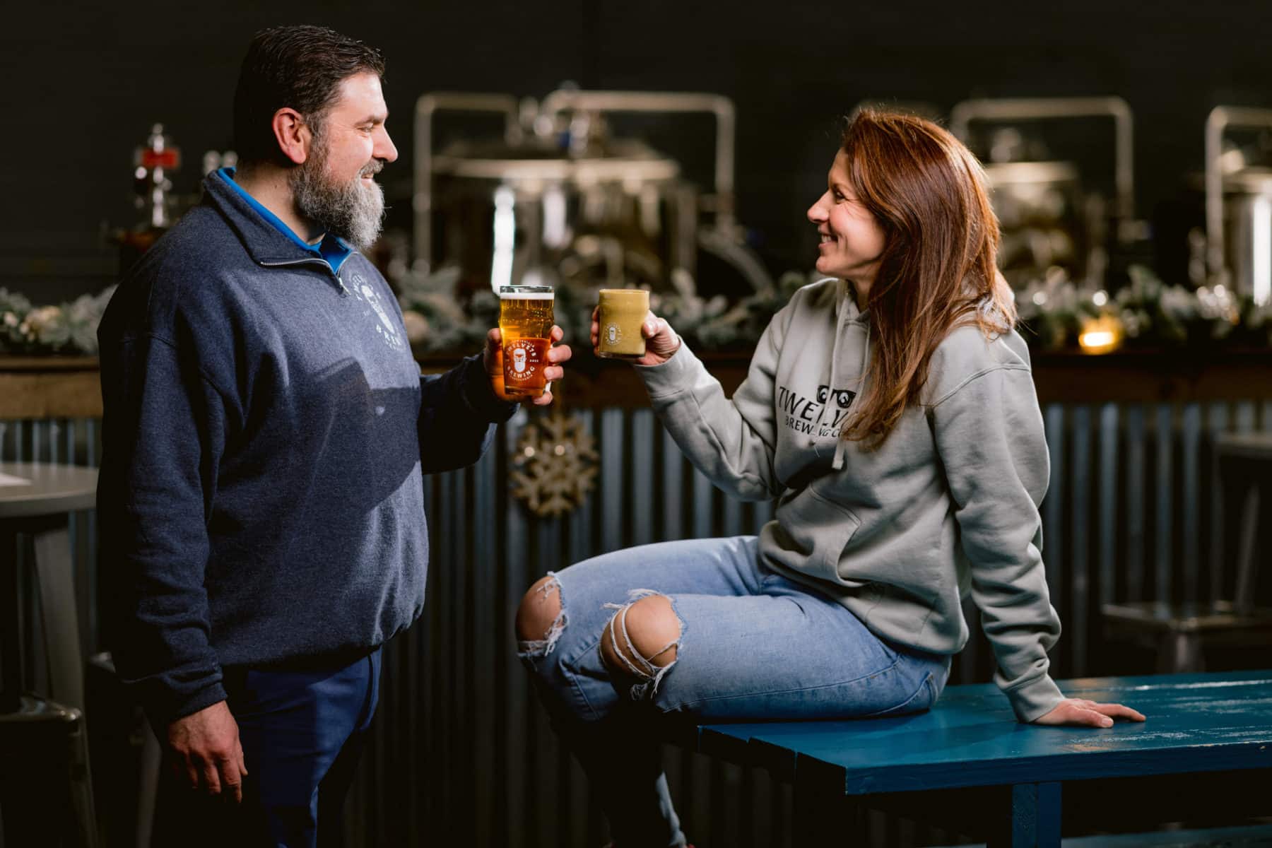 Cheers to Beers, Steve and Kara Rogacki cheers to being the first business featured in Allebach Photography's small businesses of phoenixville series