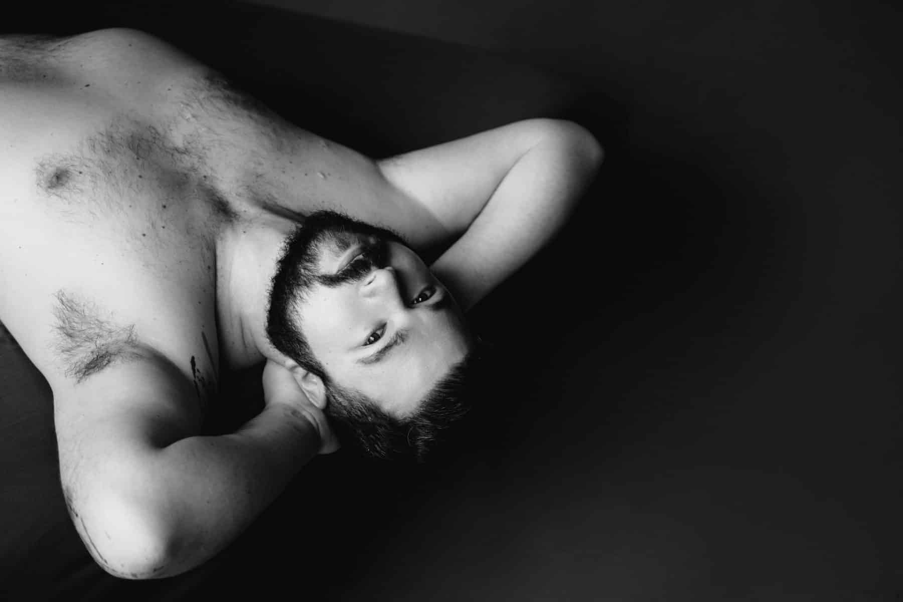 Mens boudoir session