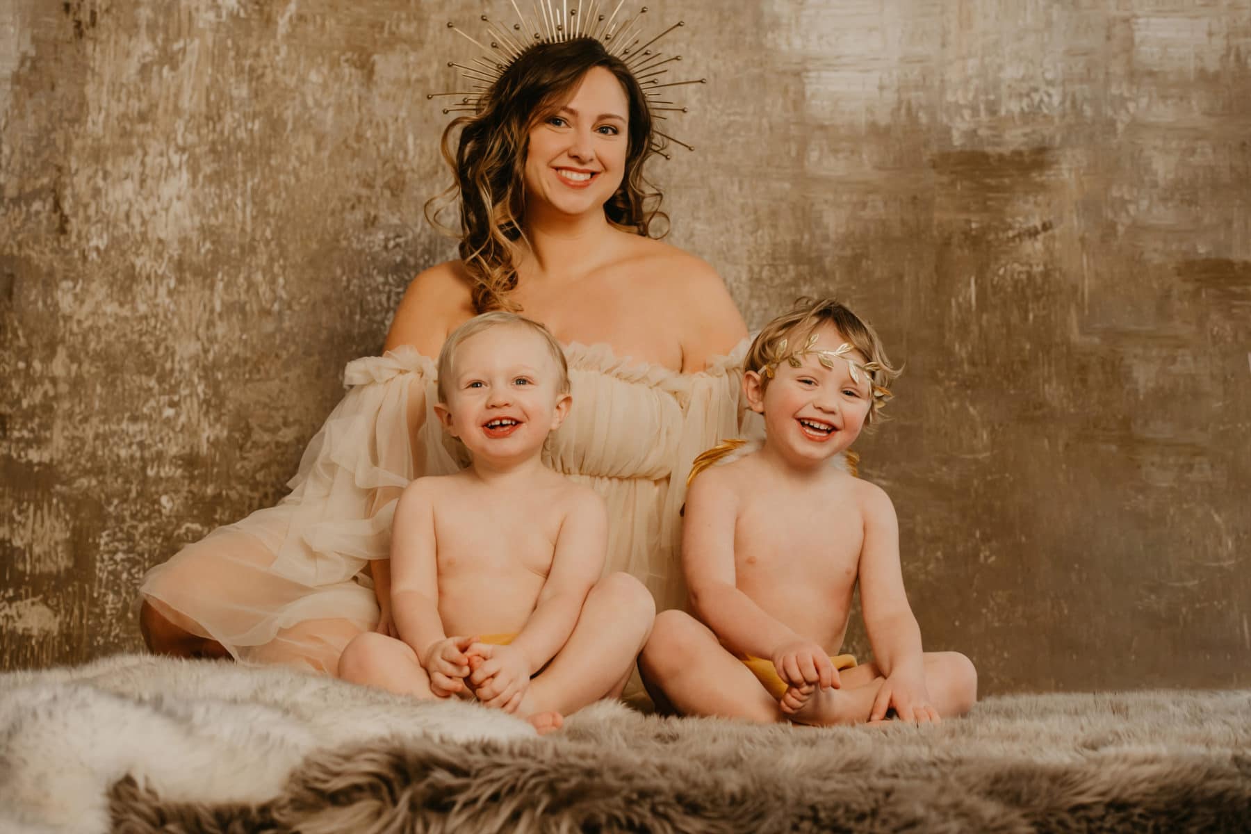 Mom and Children Professional Portrait Photography