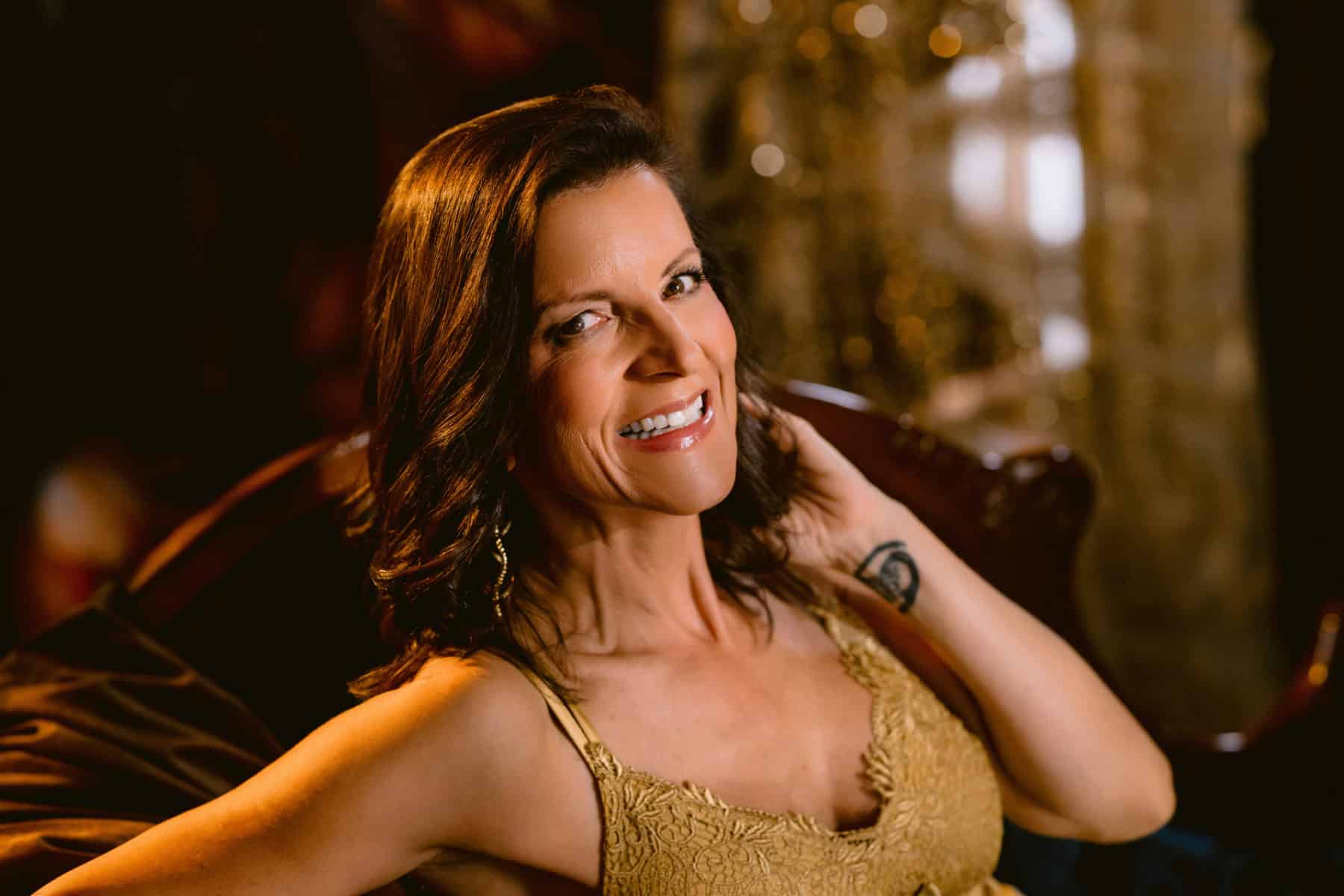 Portrait of a woman rediscovering her beauty after 27 years of marriage