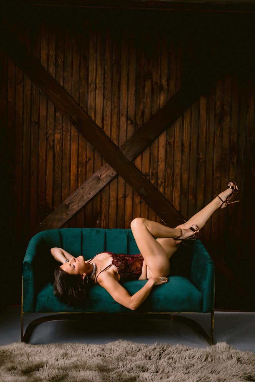 Boudoir gift experience captured at Allebach Photography studio