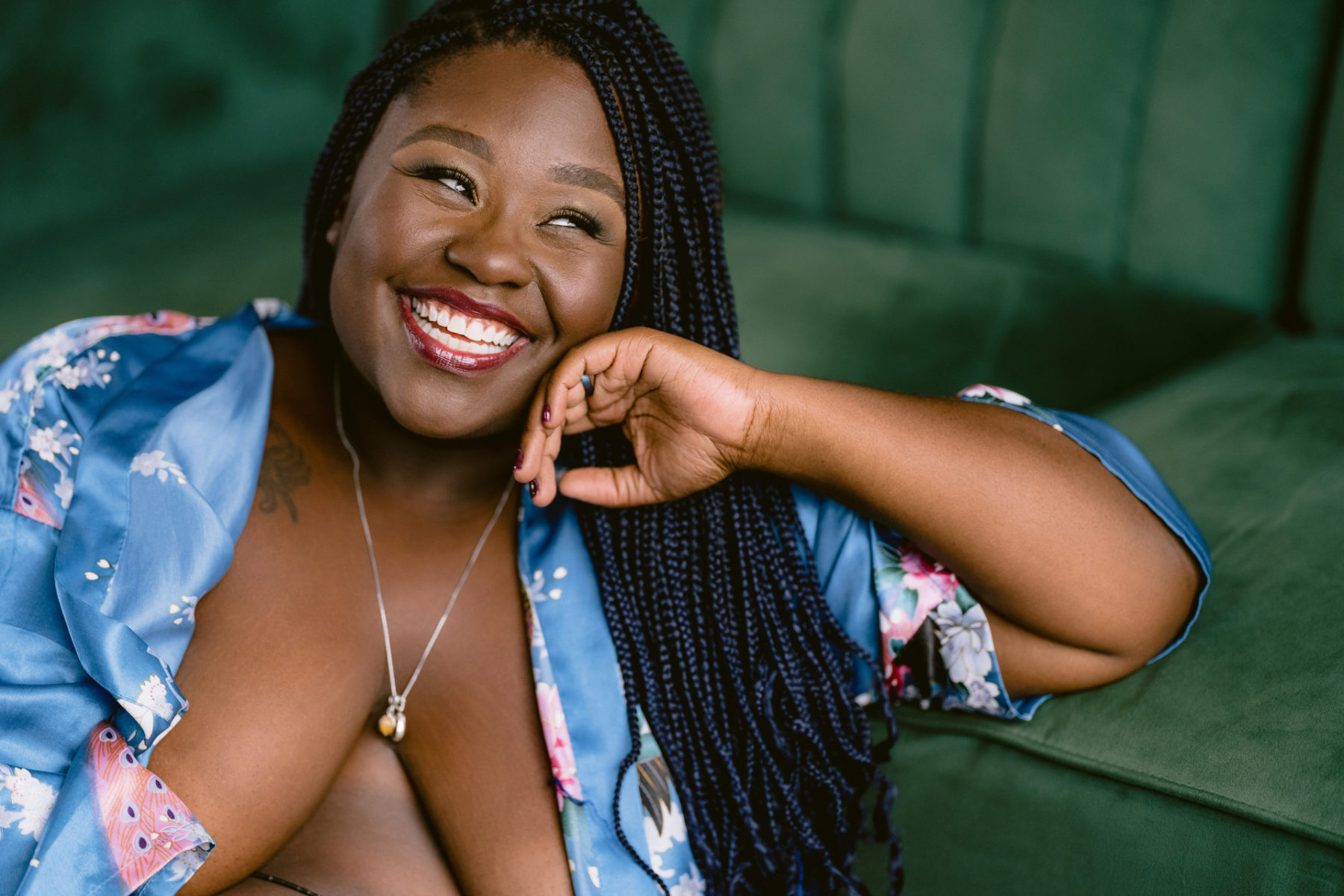 Unique and Empowering Plus-Sized Boudoir Photos for Black Women